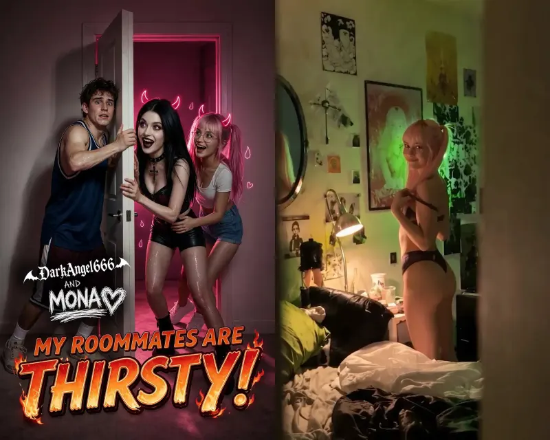 My Roommates Are Thirsty! – Candy AI NSFW short: poster and episode 1