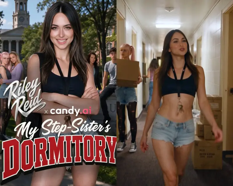 My Step-Sister's Dormitory – Candy AI NSFW short: poster and episode 1